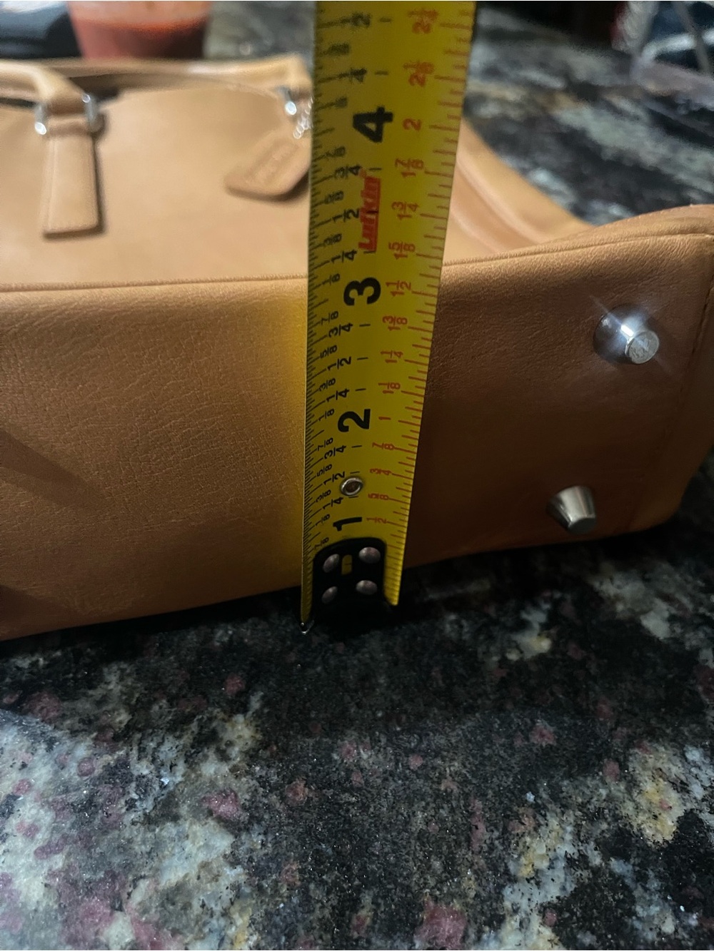 Vintage Coach Tan Leather Tote with Double Handles - Picture 5 of 10